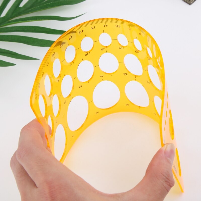 Ellipse Oval Template Geometry College Math Measuring Tool Stencil Ruler Student R66F