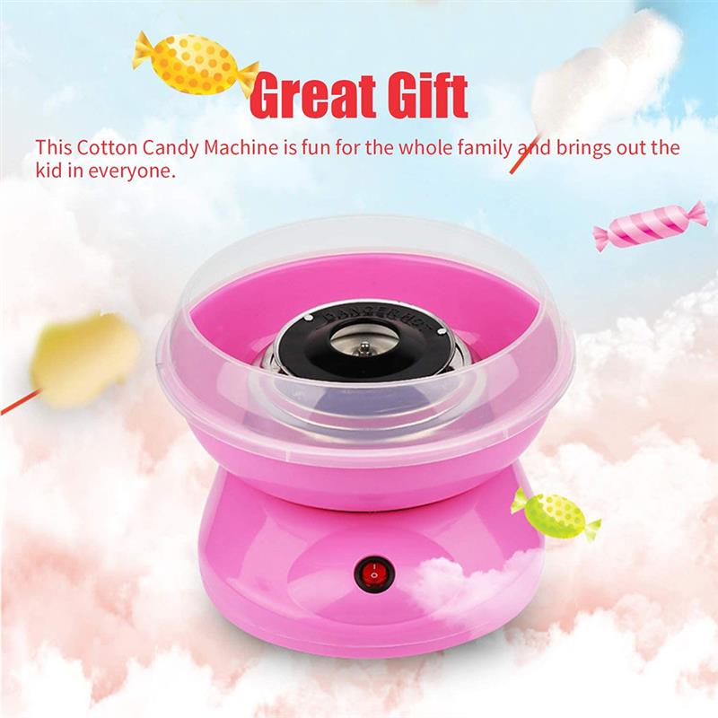 1PC DIY Sweet Cotton Candy Maker Portable Cotton Sugar Floss Machine Girl Boy Marshmallow Machine US Plug