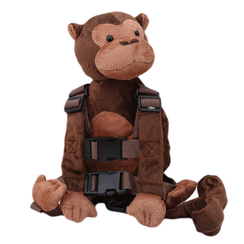 Kind Dier Pluche Rugzak Verstelbare Monkey Kid Keeper Praktische Veiligheid Harnas Peuter Leash Anti-Verloren Wandelen Speelgoed 2 In 1