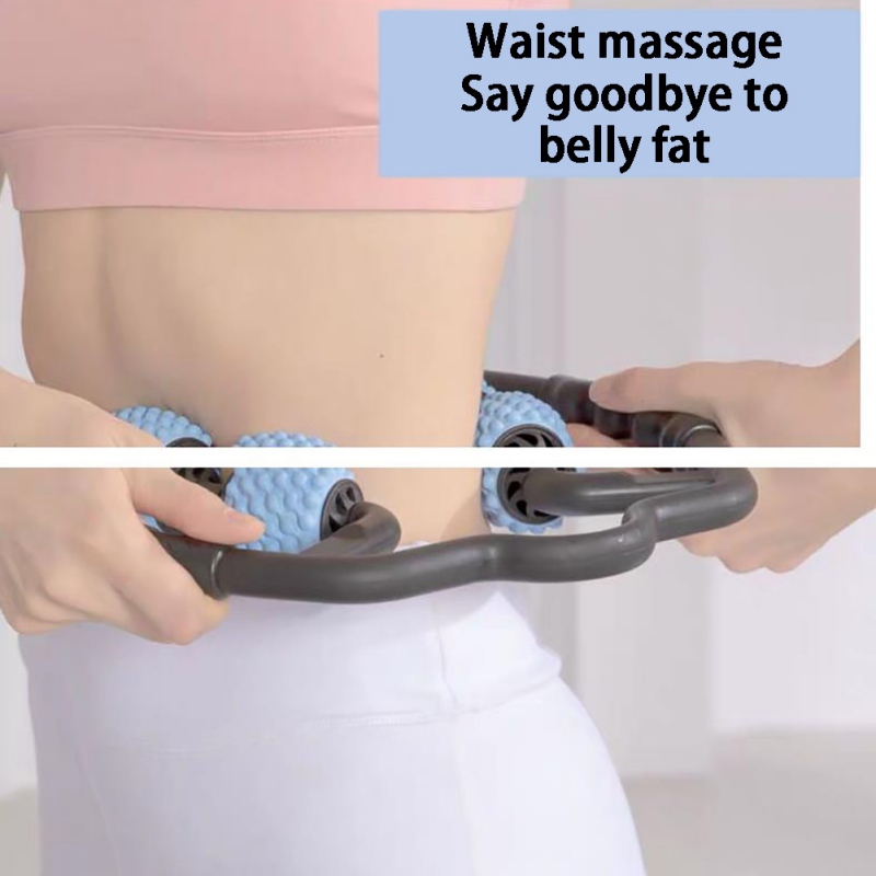 Fitness Massage Roller - Foam Wave Muscle Relaxer - Rehabilitation & Yoga Tool