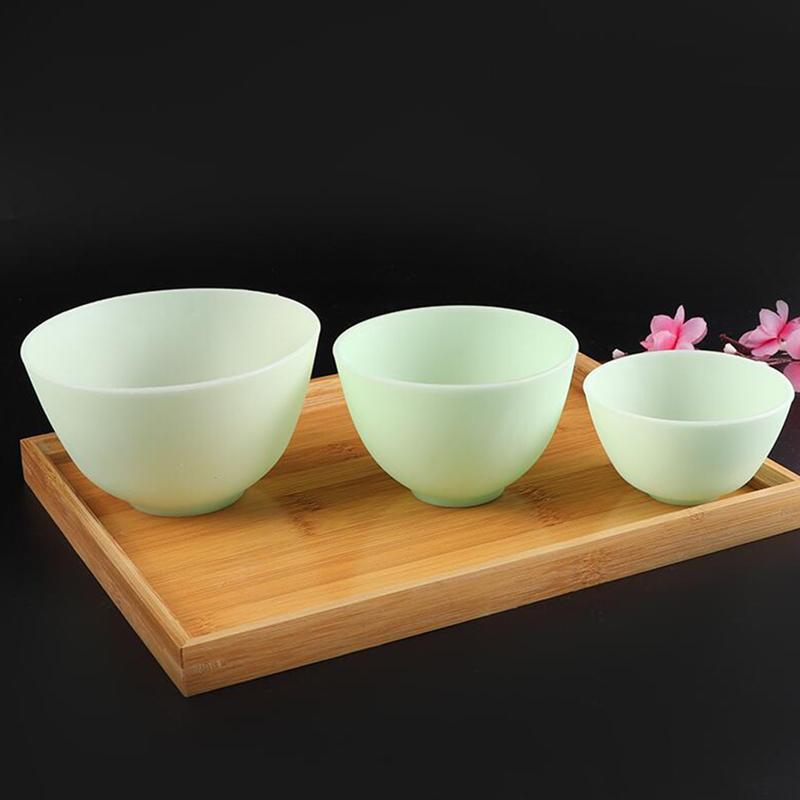 12,5 X8cm/10,5 X7cm/8X5cm Geruchlos Anti-Tropfen Silikon Schüssel Gesichts Maske Mischen Vorbereitung Sauerei Salz Soße zucker Butter Dressing Schüssel