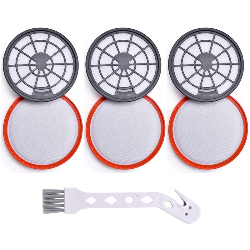 3- pack typ 95 -filter utbytesför- och eftermotorfiltersats för upprättstående dammsugare i vax air compact-serien