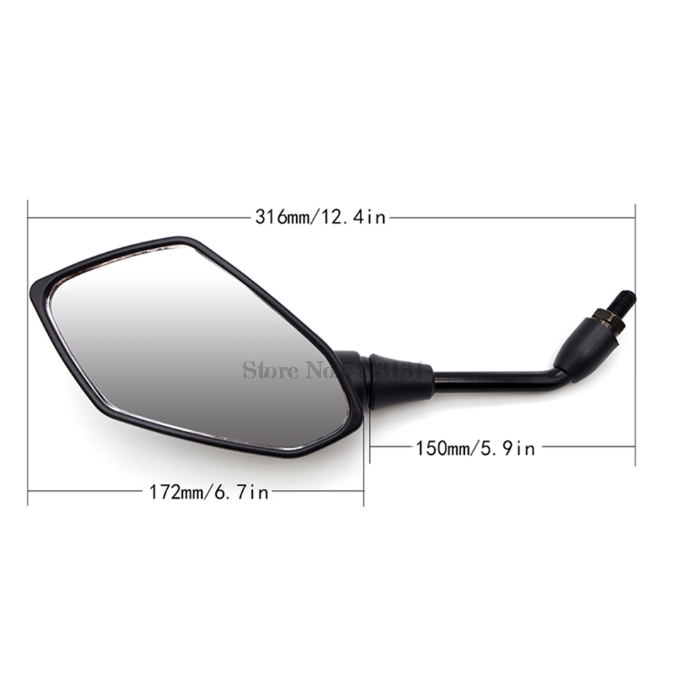 Original Motorcycle Mirrors Side mirror for 2004 Ktm Sx Kawasaki Z750 2007 Harley 883 Iron Suzuki Dr with waterproof cover