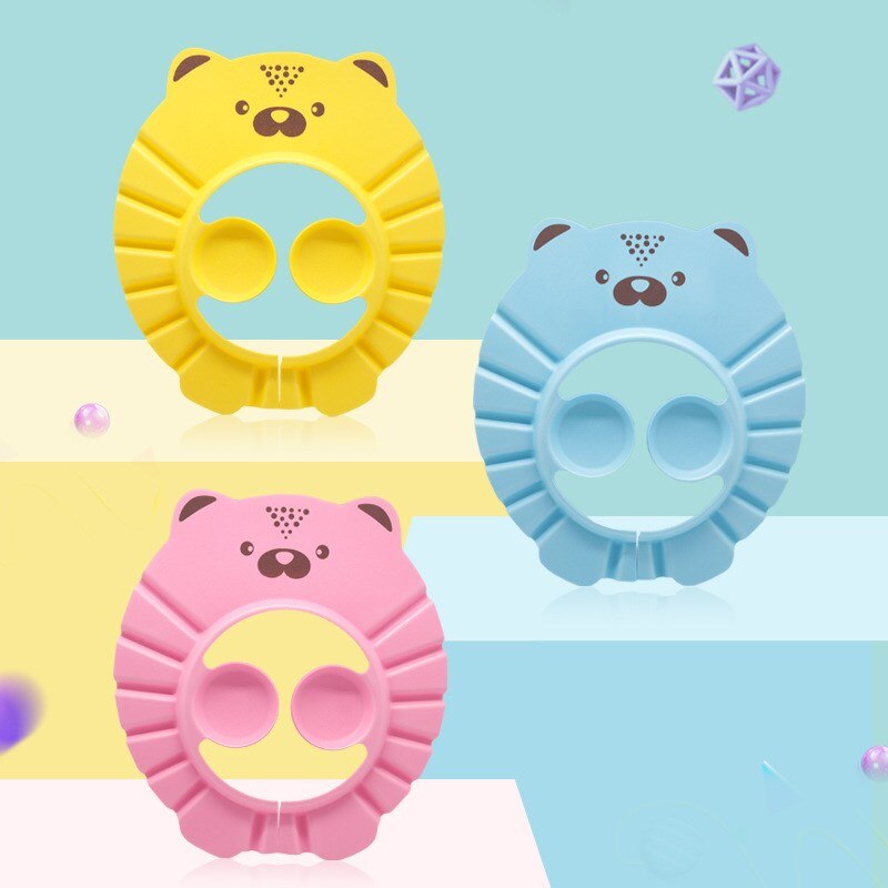 Kids Bath Visor Hat Children Waterproof Cap Safe Baby Shower Cap Adjustable Protect Eyes for 3M To 6Y Child Wash Hair Shield