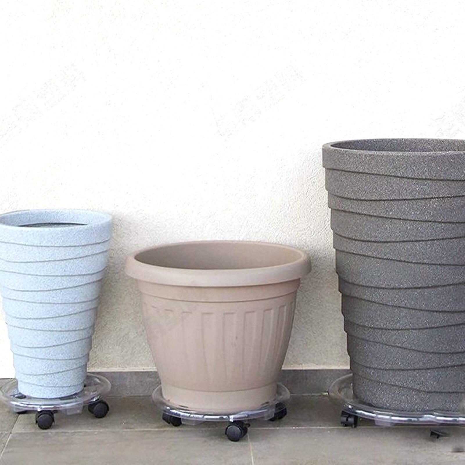 Planter Caddy With Brake 360 Wheel Flowerpot Mobile Tray Plant Stand Indoor Outdoor Planter Caddy Flower Pot Mover Trolley