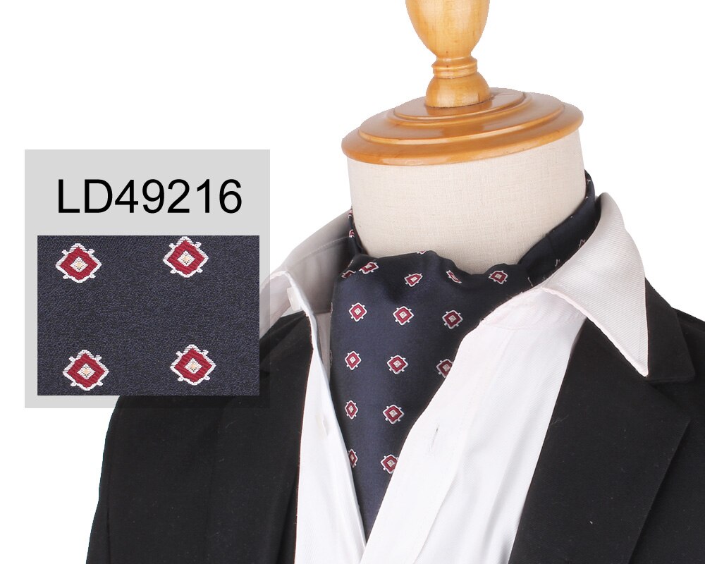 Cravate Paisley en Polyester pour homme, motif Floral, en cachemire, pour mariage, en Polyester, Jacquard, de luxe: LD49216
