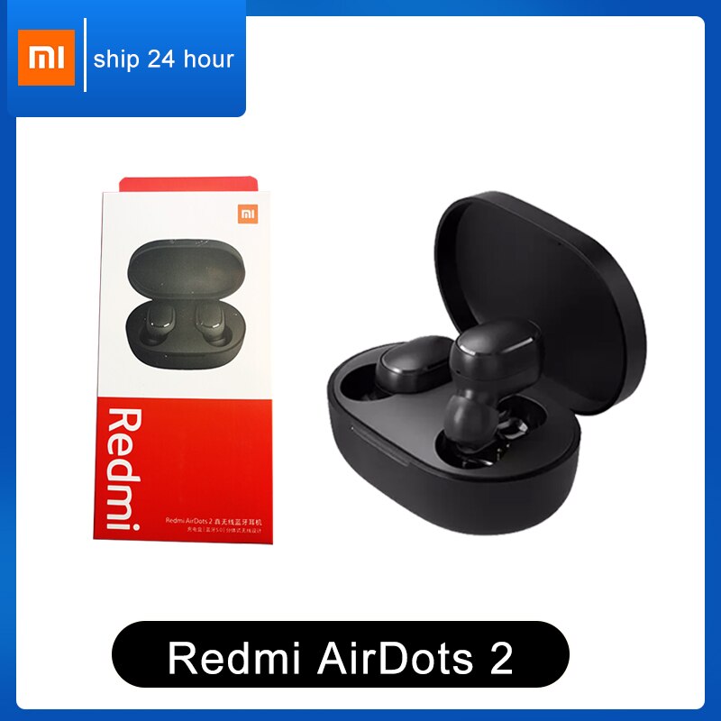 Xiaomi Redmi Airdots 2 Mi True Wireless Bluetooth 5.0 TWS Earphone Gaming Headset Left Right Low Lag Mode Stereo Auto Link