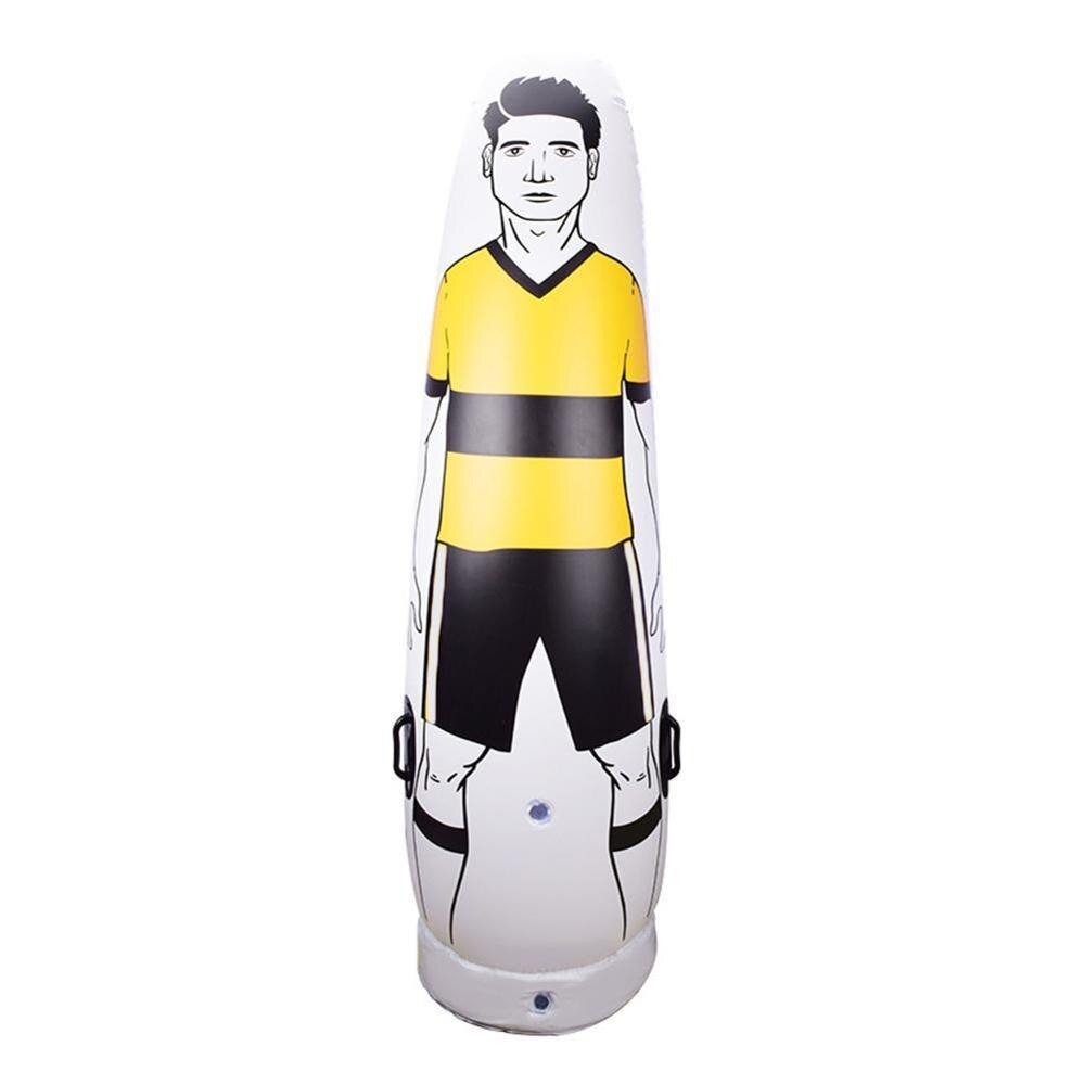 1.75m pvc voksen oppustelig fodbold træning mål keeper solo fodbold træner tumbler luft dummy værktøj oppustelig tumbler væg: Gul