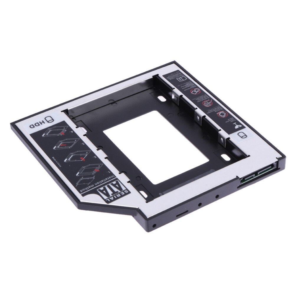 Newst Hard Disk Drive Bay Universal 2.5 2nd 9.5mm Ssd Hd SATA Hard Disk Drive HDD Caddy Adapter Bay For Cd Dvd Rom Optical Bay