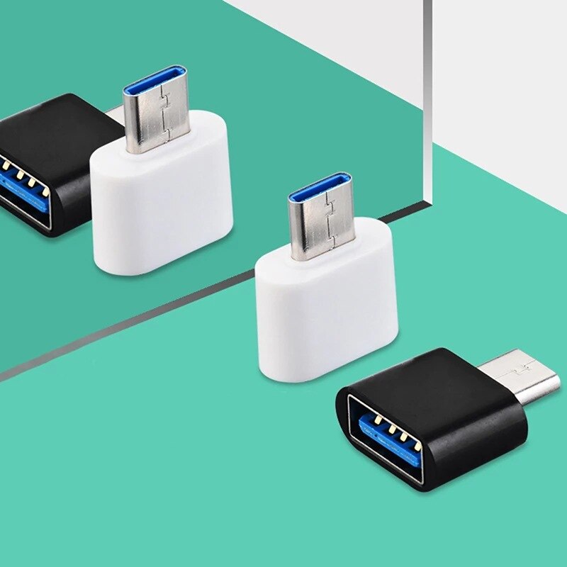 Typ c till usb-adapter otg-omvandlare för xiaomi samsung huawei android mobiltelefoner mini typ-c usb-c till usb 2.0 datakontakter