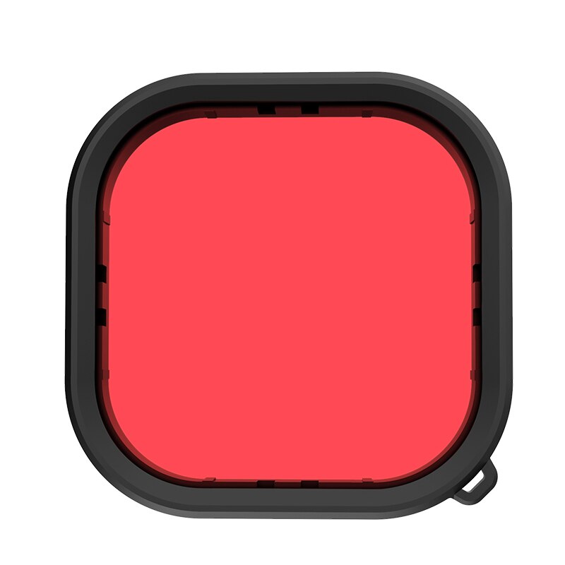 Para Gopro Hero 9 funda carcasa impermeable negra lente de filtro de buceo sumergible 50M caja protectora para go pro 9 Accesorios: Red