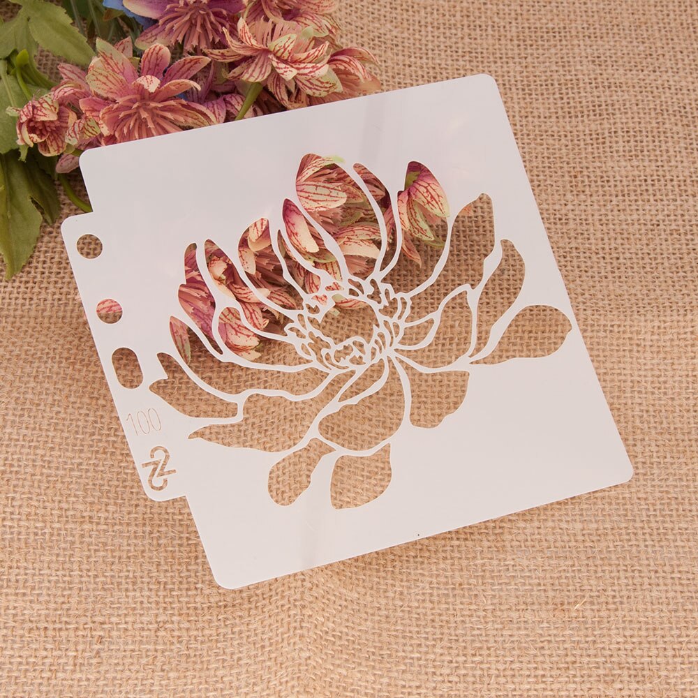 Bloemen Set Gelaagdheid Stencils Muur Schilderen Voor Diy Scrapbooking Kleuring Embossing Ambachten Album Papieren Kaart Template: 100