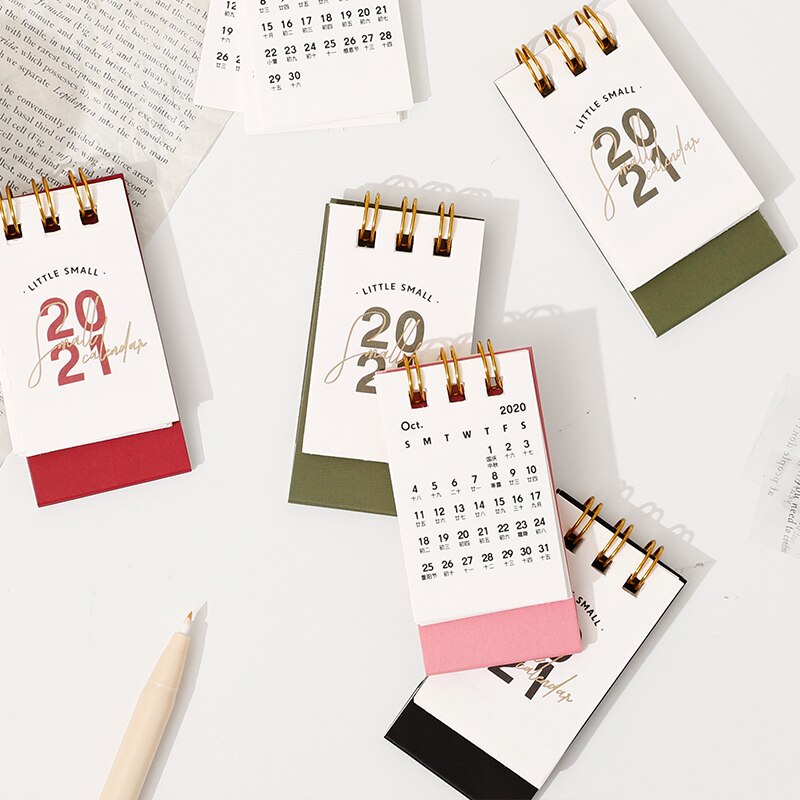 2021 ins stil personlighet dekoration arbete anteckning kalender mini skrivbord kalender diy bärbara skrivbord kalender schema schema