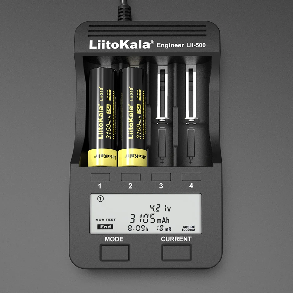 Original LiitoKala Lii-31S 18650 Battery 3.7V Li-ion 3100mA 35A Power Batteries