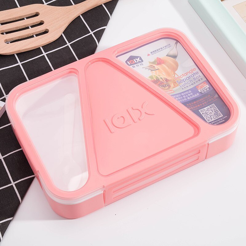 3 Partition Portable Lunch Box Microwave Oven Bento Box Healthy Plastic Food Storage Container Lunchbox BPA Free