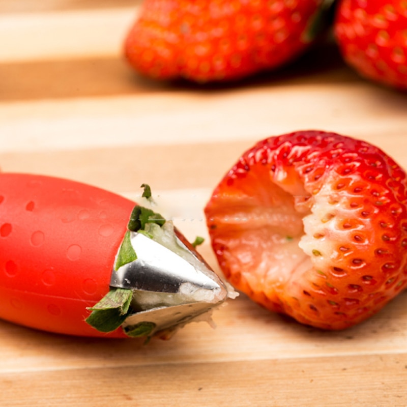 Fraise baie tige feuilles décortiqueur gemme enlèvement fruits cuisine outil