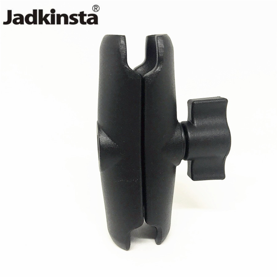 Jadkinsta aluminiumlegering dubbele socket arm 1 inch kogelmontage basisbeugel houder voor motorfiets fiets voor gopro camera