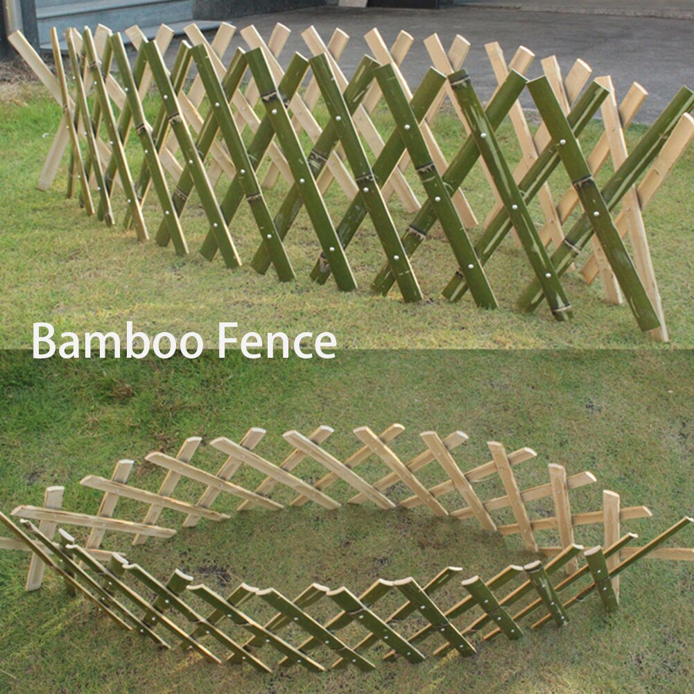 40x180cm Barrier Bamboo Fence Outdoor Garden Net Lawn Courtyard Home Telescopic Expanding Stretchable Plant Climbing Frame