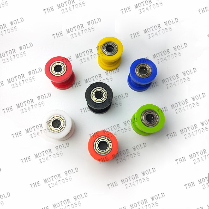 7 colors Motorcycle motorbike 10mm Chain Roller Tensioner Pulley wheel guide 125 XR CRF 50 KLX110 Thumpstar