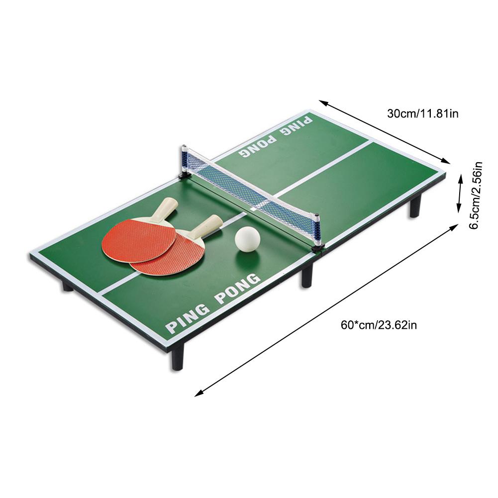 1 Set Mini Tafeltennis Set Houten Ping Pong Racket Tafel Draagbare Board Game Set Sport Entertainment Speelgoed voor kids Kinderen