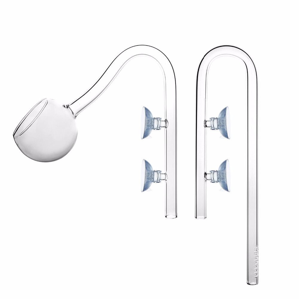 Lilja unikko pioni lasiputki ada kaksinkertainen imukuppikiinnitys suodatin lisävaruste akvaario vesikasvisäiliö 13mm 17mm