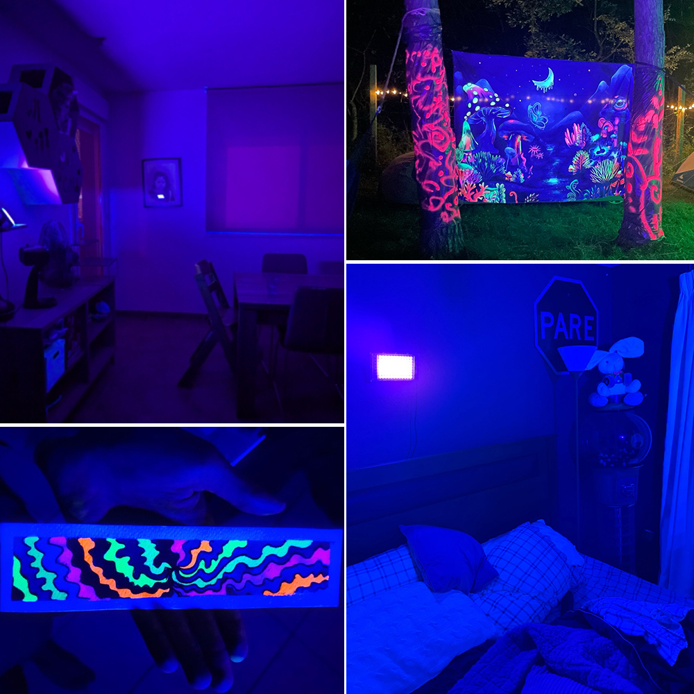 Led UV USB Floodlight 50W 100W 150W USB LED Stage Blacklight Waterproof 220V Ultraviolet Stage Lamp Disco Party Stage Backlight