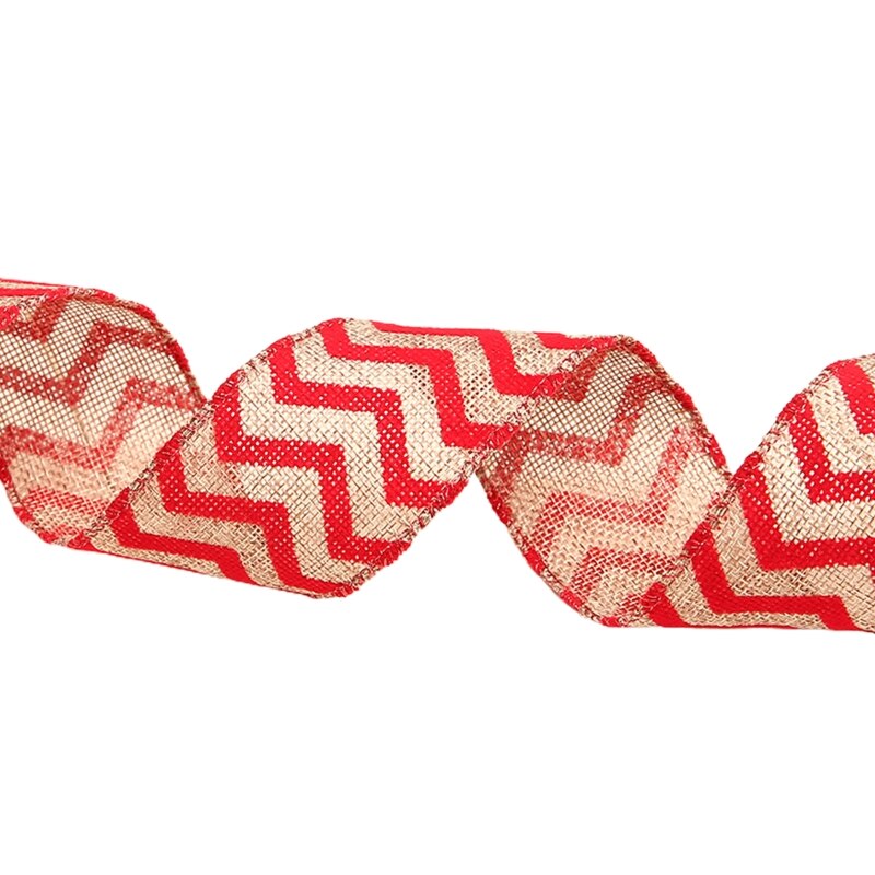 10 rolek rustykalna juta świąteczna wstążka z kreskówkowym łoś nadruk płatek śniegu dla majsterkowiczów prezent rzemiosła zawijanie dekoracje na choinkę: 7