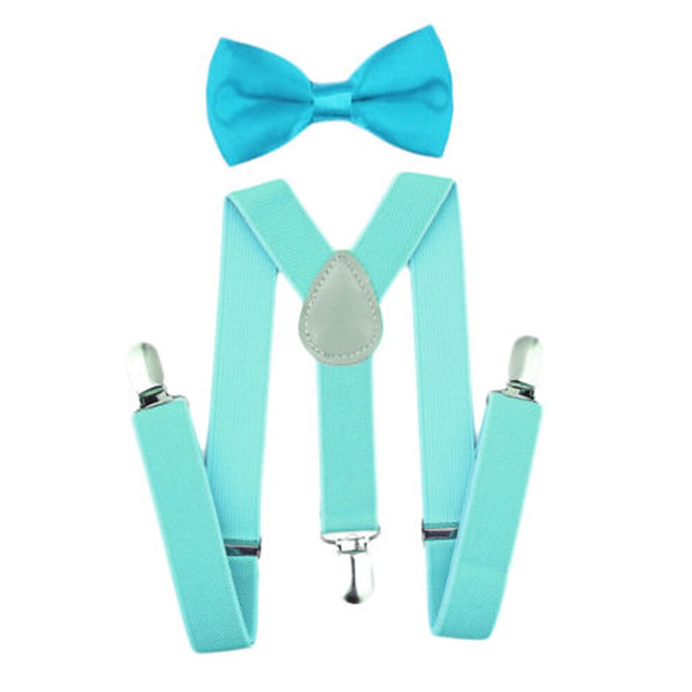 Kids Suspenders with Bowtie Ties Accessories Children Bow Tie Set Boys Braces Girls Adjustable Suspenders Baby Wedding
