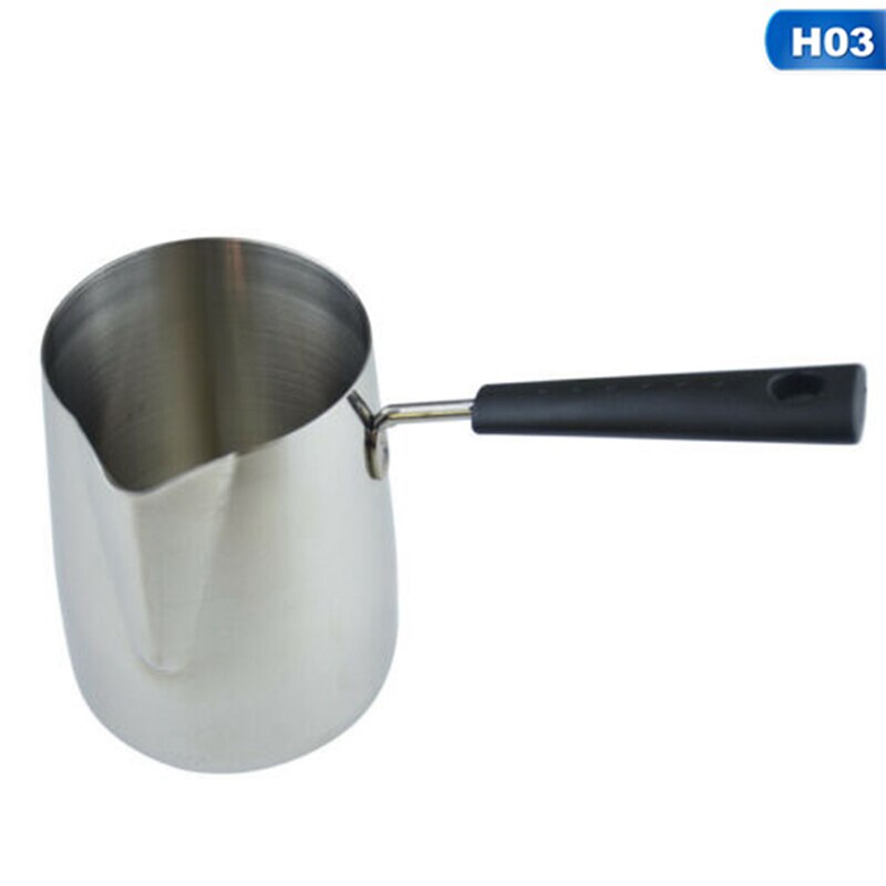 Stainless Steel Pouring Pot Candle Making Pot For Melting Wax 350/600/1000ml Stainless Steel Pitcher Jug Cup: H03