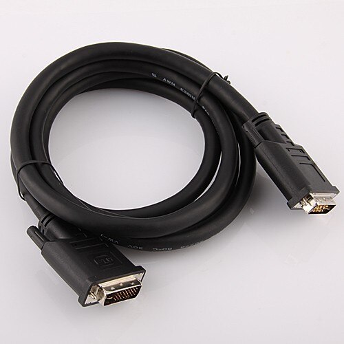 2m Digital &amp; Analog DVI-I Male / Male Dual Link DVI I 29 PIN 28 + 1 24+5 CABLE