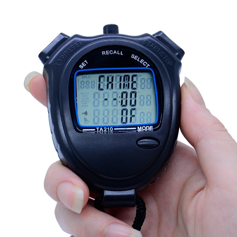 TA210 Sports stopwatch Three rows of 10 channels seconds counter Track and field sports stopwatch Running a timer