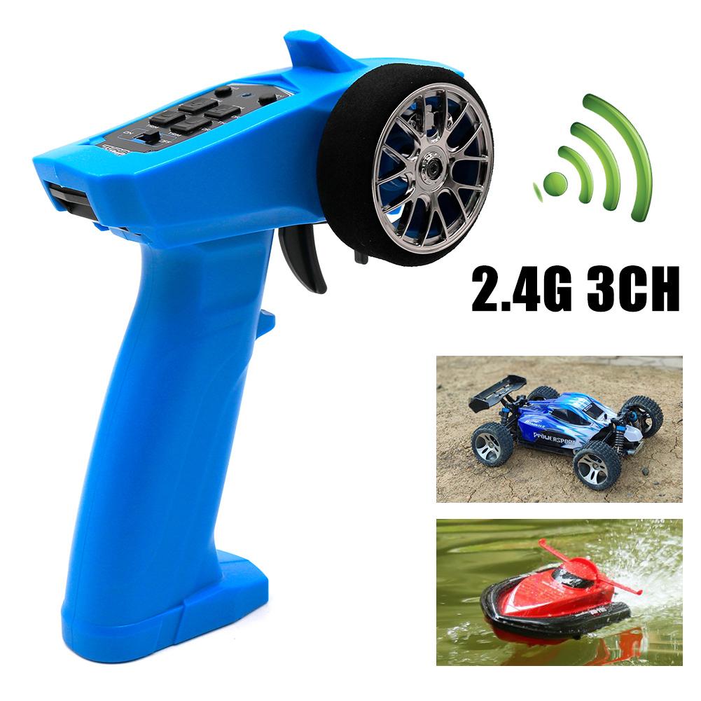 2.4GHz 3CH Digital Radio Remote Control Transmitter + Receiver for RC Car Boat