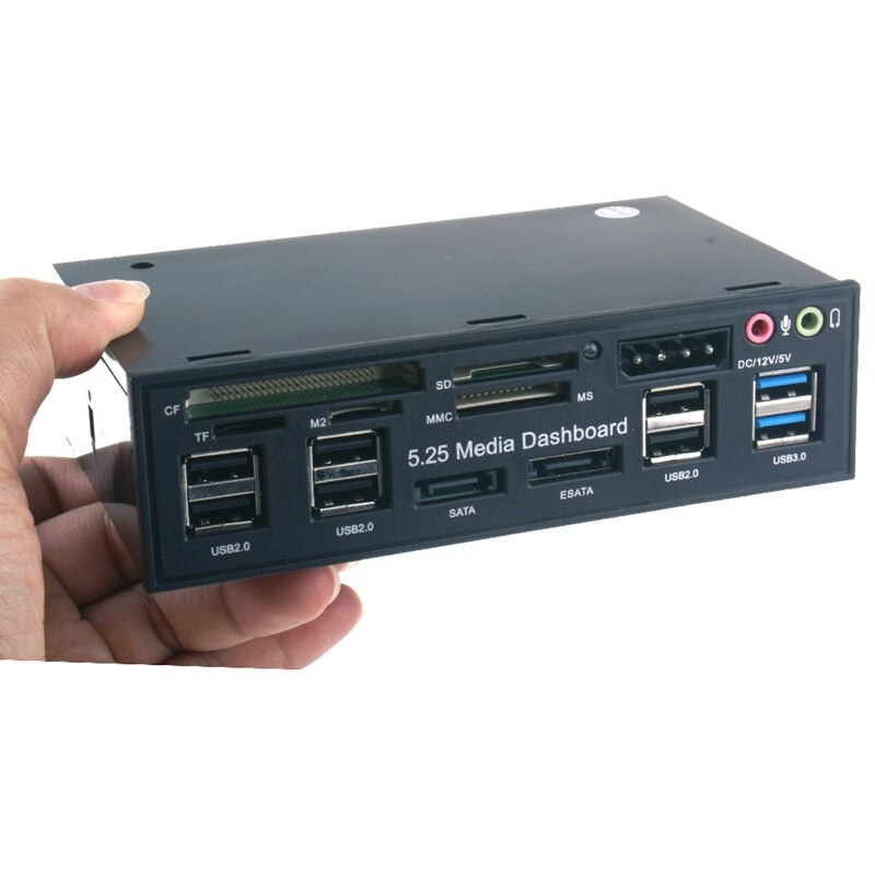Computer Interne Usb 3.0 Hub Kaartlezer Pc Dashboard Voorpaneel Kaartlezer 15Pin Power Poort
