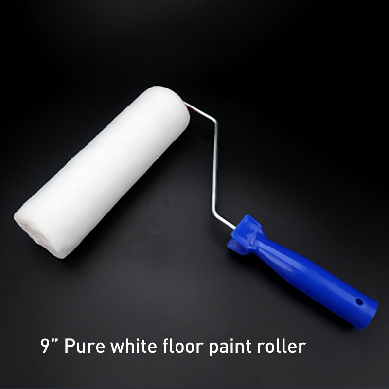 ZHUI TU Patroon Verf Roller Borstel 4/6/8/9 Inch Latex Verf Coating Roller borstel Muur Renovatie Coating Borstels: 9inch Pure White B