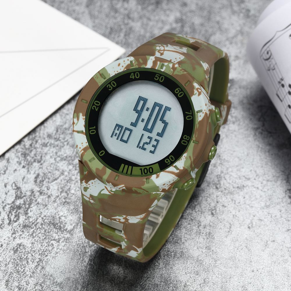 Red Digital Watches Men Women Outdoor Waterproof Electronic LED Wristwatch Unisex Lover Sport Clocks relogio feminino: Green watch