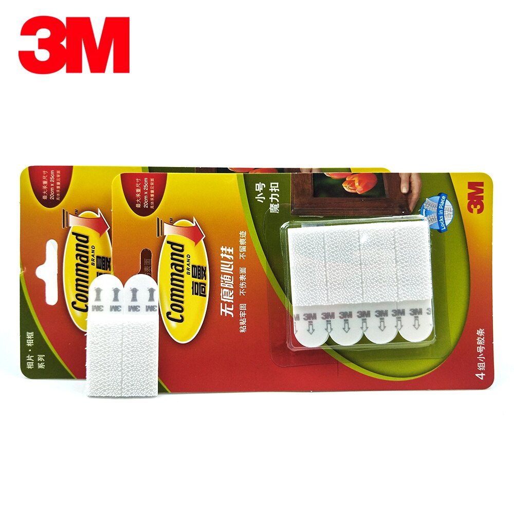 16pcs Small 3M Command Picture Hanging Strips Command Damage-Free Magic Strip Command Inter Locking Faster