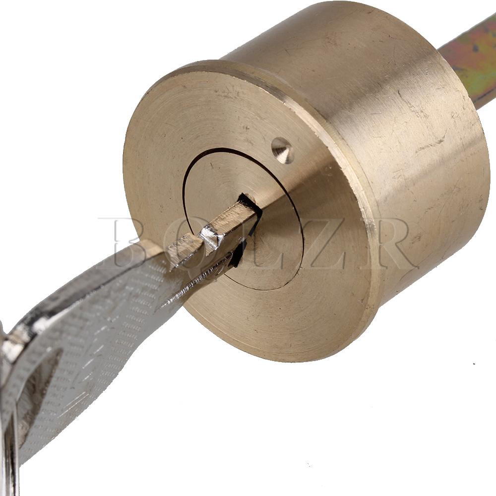 BQLZR Euro Single Copper Round Profile Rim Cylinder Lined Keyed Door Lock Replacement