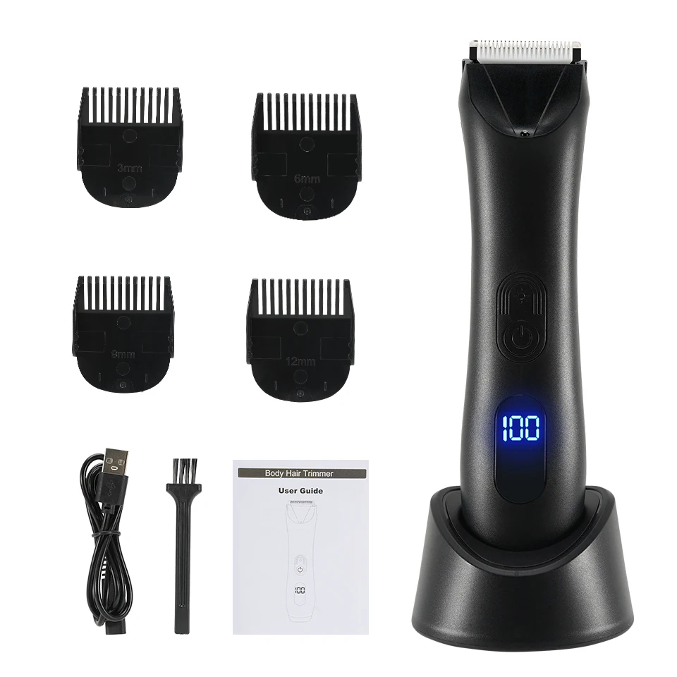 Depilación para hombres, zonas íntimas, lugares, parte, corte de pelo, afeitadora, cortaúñas húmedas y secas, axila púbica, pelo corporal, maquinilla de afeitar de higiene definitiva: Rojo