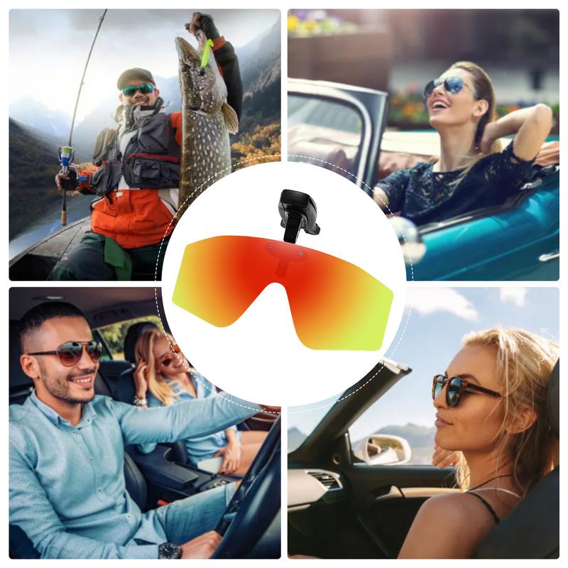 Clip auf Sonnenbrille über Brille Vision polarisierte Hütte Visier Clips Hütte Clip auf verstellbare Sonnenbrille Herren Sonnenbrille zum Angeln