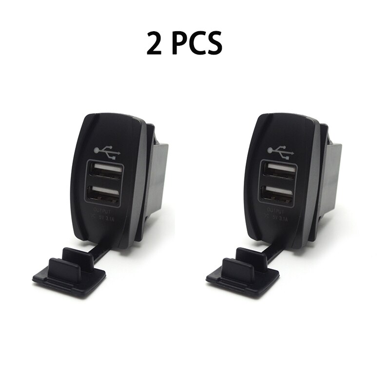 12V & 24V ATV USB Charger Backlit Rocker Switch for Can am for John Deer for Polaris RZR 900 800 1000 Motorcycle Charging: Multi