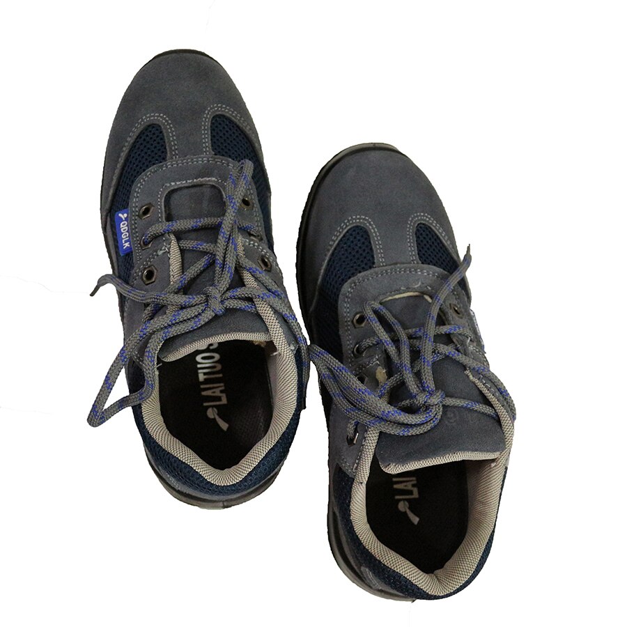 Lightweight breathable shoes for industrial construction work shoes with non-slip steel toe safety shoes