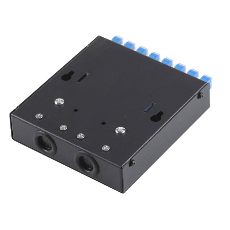8 Poort Upc/Apc Fiber Patch Panel Desktop Pigtail Optische Fiber Terminal Box Met Sc Fc Lc Pigtail