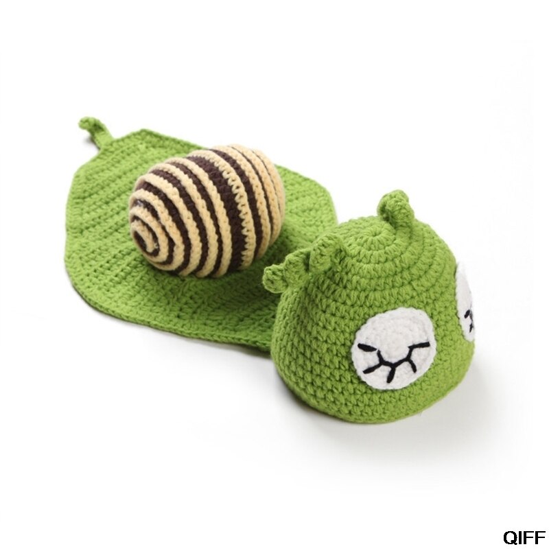 Baby Schnecke Fotografie Prop Neugeborene Mädchen Jungen Geburtstag Party Stricken Kostüm Kit