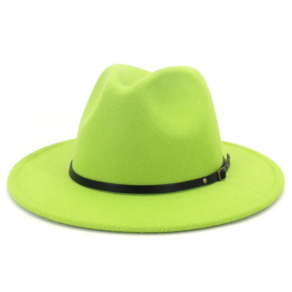 Fedora Hat Women Men Autumn Winter Vintage Felted Jazz Top Hats Ladies Trend Party Wedding Performance Cap Sombreros De Mujer