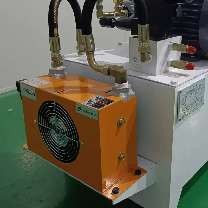 Ah0608t-ca 12 -v-hydraulikölkühler, 60l/ min, 48w-zoll -hydraulikluftkühler, luftgekühlter ölkühler, wärmeableitung, geringes geräusch