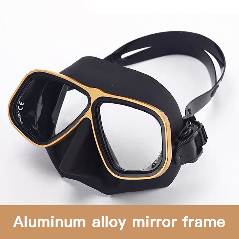 Apollo Ähnliche Legierung Rahmen Freies Tauchen Brille Maske Gläser Niedrigen Volumen 65cc Brille Tauchen tauchen Schnorcheln Nass Rohr Bausatz Ausrügestochen