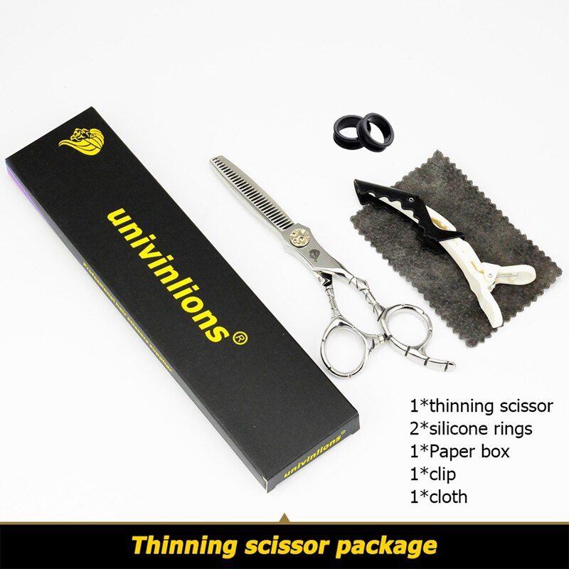 univinlions 6" japan hair salon scissors hairdressing shears tijeras peluqueria scissors hairdresser ciseaux barber shop haircut: T2