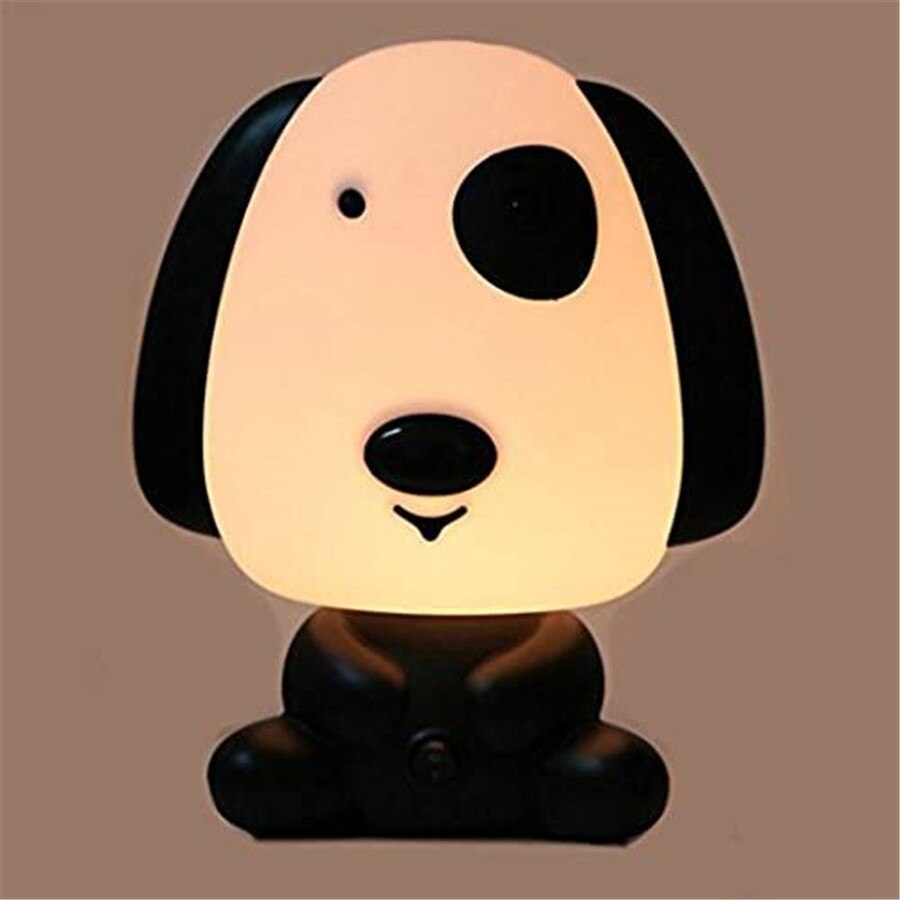 Schattige panda hond beer cartoon nachtlampje 3d dierenlamp kinderkamer speelgoed slaapkamer nachtkastje decoratie lamp: Hond / Ons
