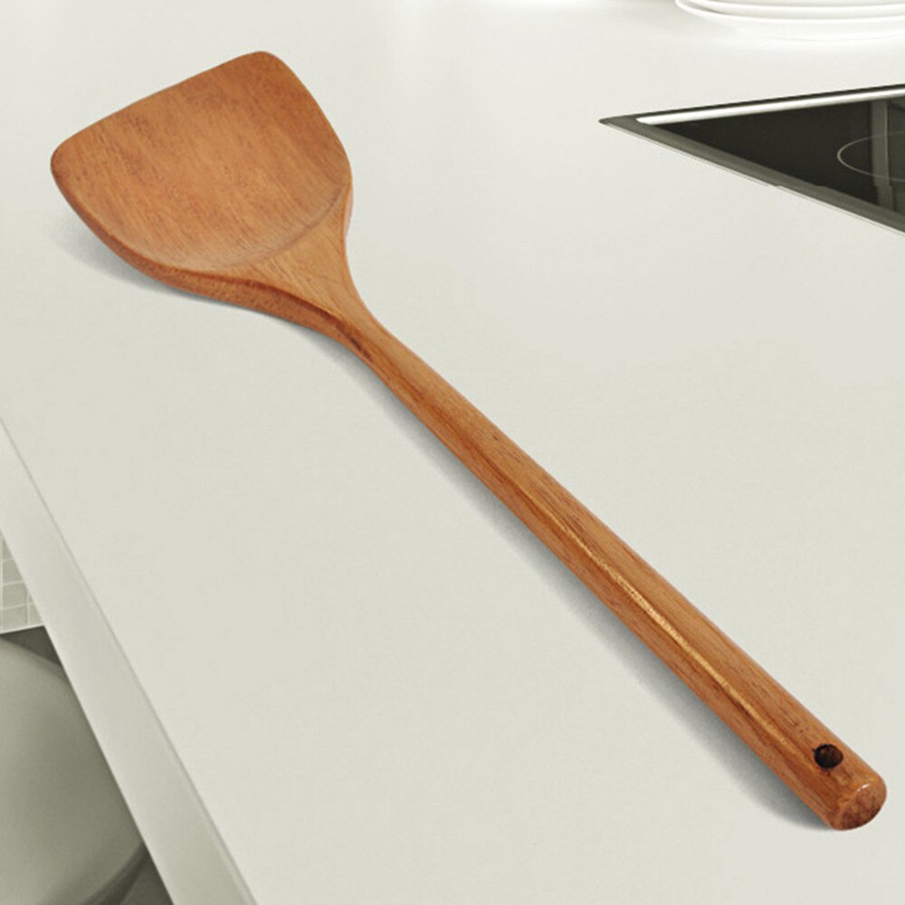 Cooking Utensils Dinner Long Wooden Cooking Rice Spatula Scoop Kitchen Utensil Non-stick Hand Wok Shovel Dec 30th