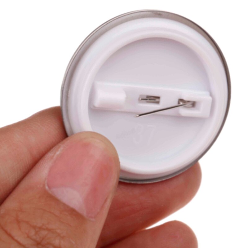 10 stuks metalen doe-het-zelf knutselmaterialen, plastic metalen blanco badgespeld knooponderdelen, benodigdheden voor kleding badgeknopenmaker 37-58mm